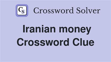 iranian money crossword solver