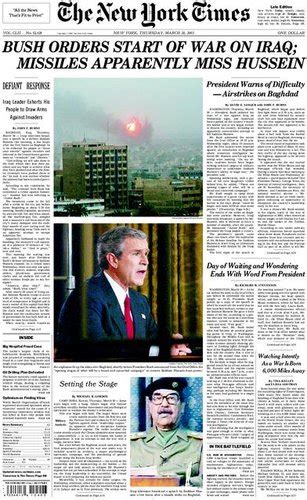 iraq war 2003 news articles