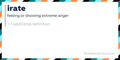 Irate Decision Definition