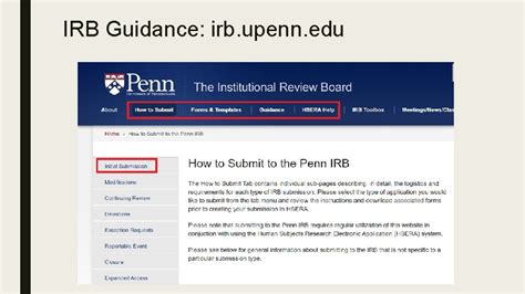 5 Tips IRB UPenn