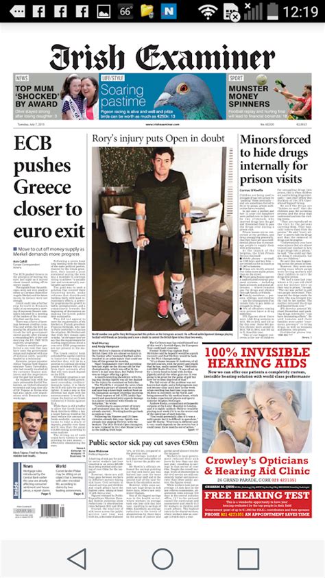 irish examiner login e paper