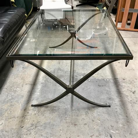 Vintage Wrought Iron & Glass Coffee Table Etsy UK