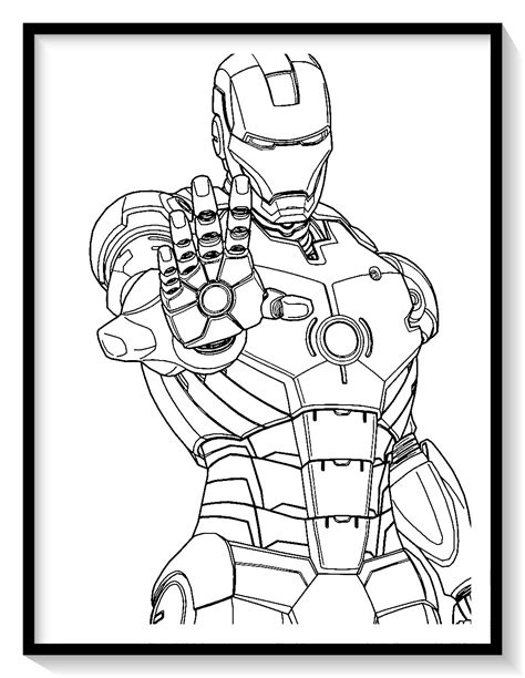 Iron Man Dibujos Para Colorear