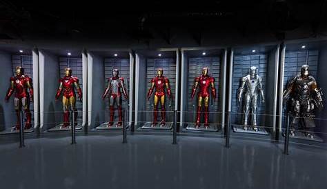 Iron Man 3 Hall of Armor Display 5 by AdamC11779 on DeviantArt