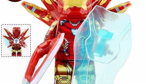 Iron Man Mark 85 With Shield Marvel Super Hero Lego Minifigure Toy