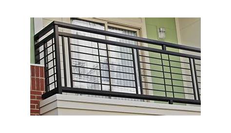 Easily Assembled Iron Pipe Balustrades Solid Balcony Steel
