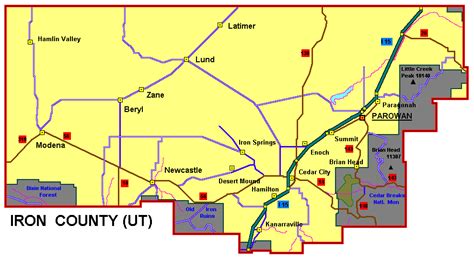 iron county utah property map