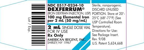 Iron Dextran Contraindications