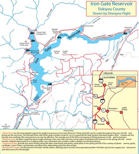 Iron Gate Reservoir Map