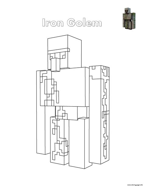Iron Golem Printable Mini