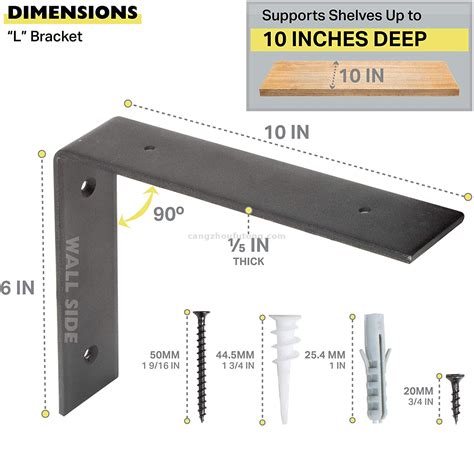 iron j brackets for shelves