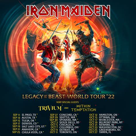 iron maiden 2023 tour dates in usa
