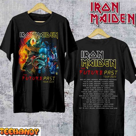 iron maiden 2023 tour t shirt