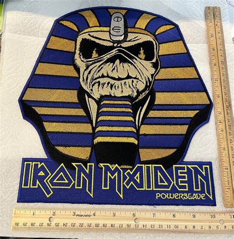iron maiden powerslave back patch