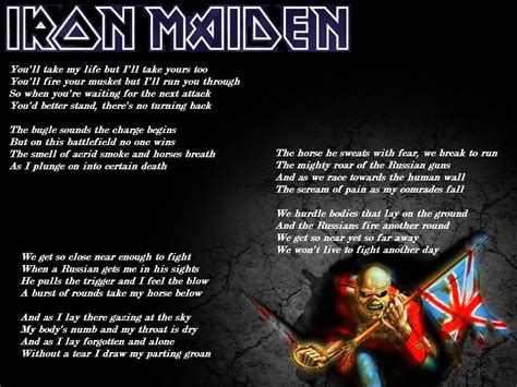 iron maiden song list by lyrics