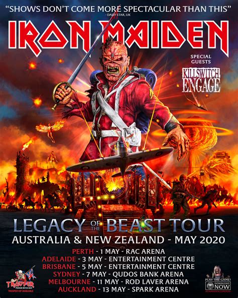 iron maiden tour 2020 nz