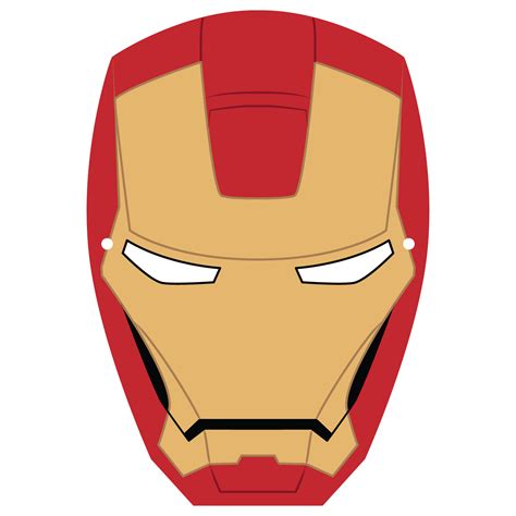Iron Man Mask Printable Pattern