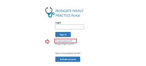 irongate family practice patient portal login