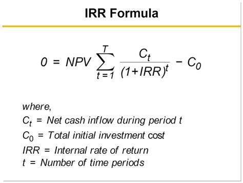 irr valuation
