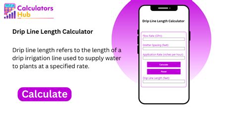 Irrigation Drip Line Length Calculation