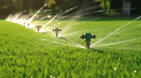 Irrigation System In Grass