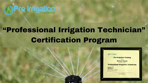 irrigation training classes