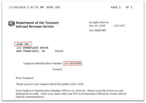 irs business ein contact number