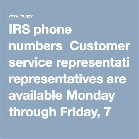 irs business phone line