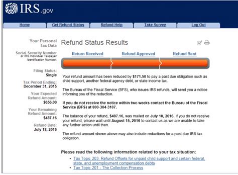 irs check my refund status tool