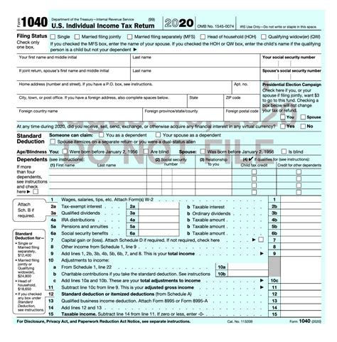 irs federal tax forms 2022 printable 1040