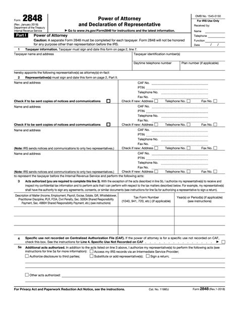 irs fillable form 2848 power attorney online