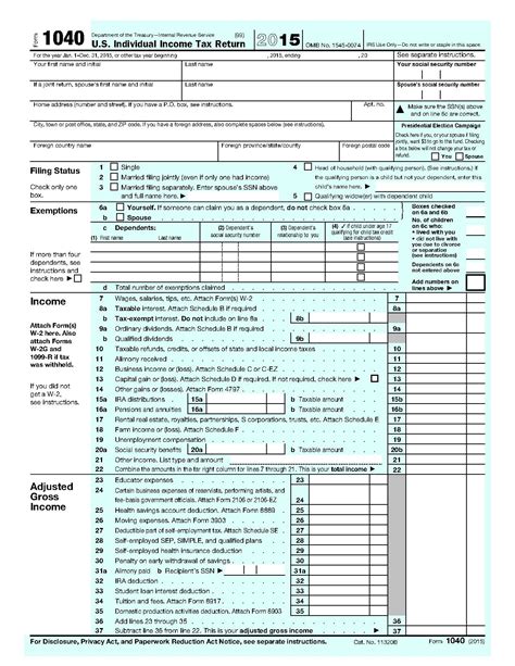 Irs Form 1040 For 2025