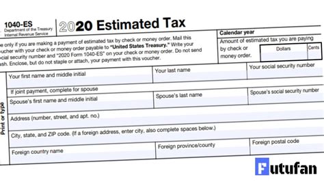 irs form 1040-es ocr