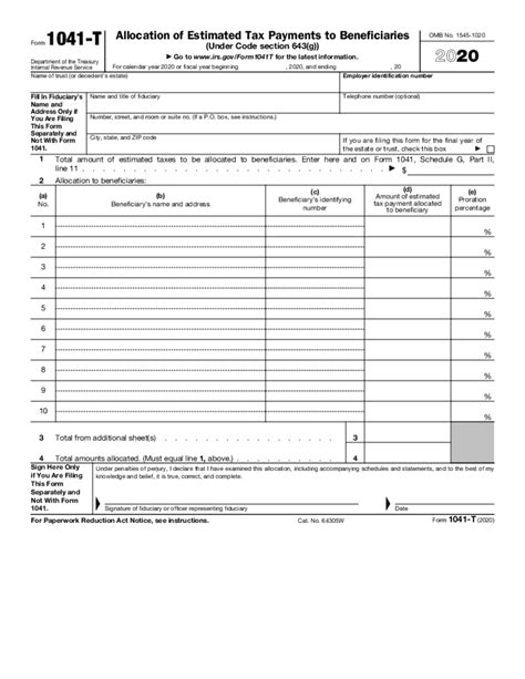 irs form 1041 extension form