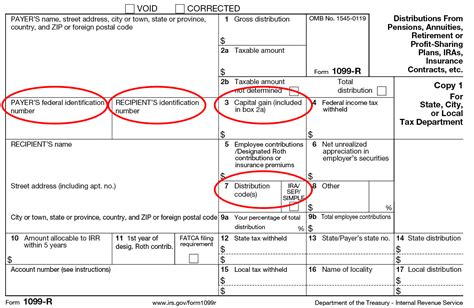 irs form 1099-r instructions for box 7 codes