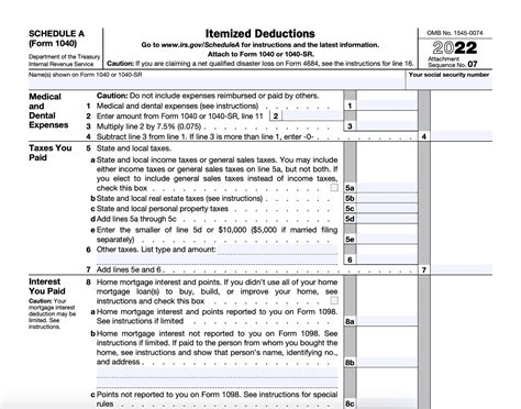 irs forms 2023 1040 schedule a