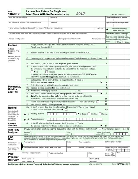 irs forms free and printable