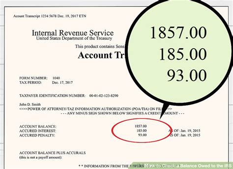 irs gov account balance owed
