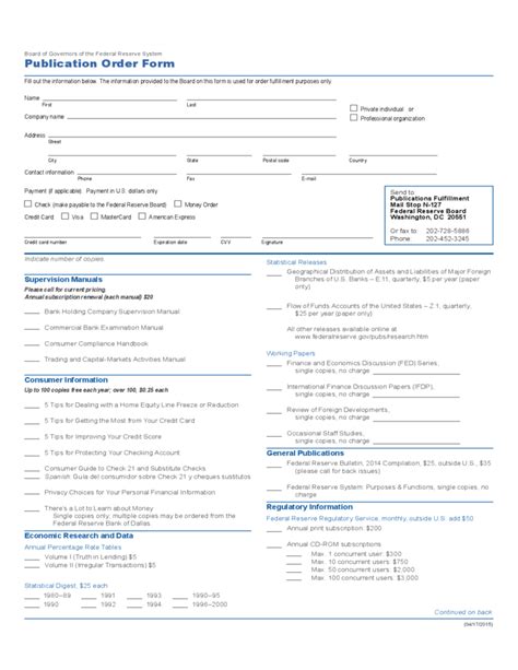irs publication order form