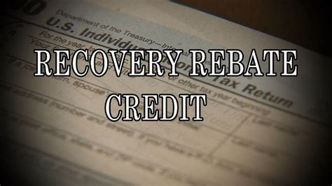 irs recovery rebate credit instructions 2020