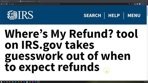 irs refund status irs gov where's my refund