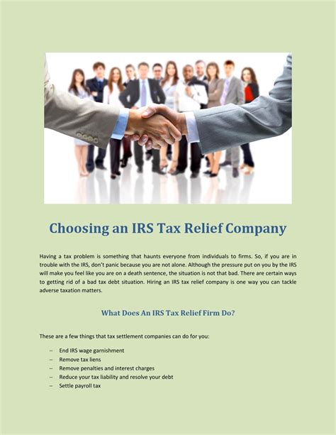 irs relief company services