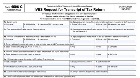 irs request for transcript