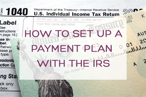 irs set up payment plan for taxes