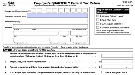irs tax forms 2022 printable 941