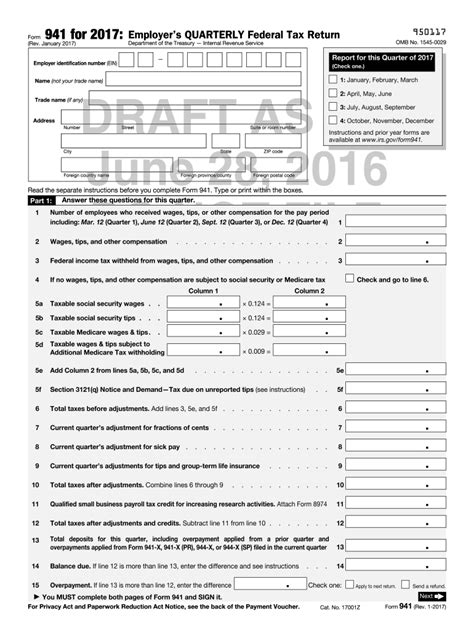 irs tax forms and publications 941