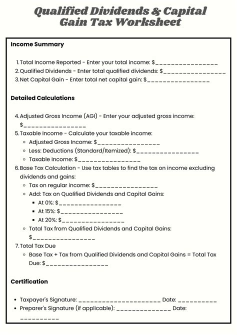 Irs Tax Forms Qualified Dividends
