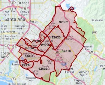 irvine ca us zip code