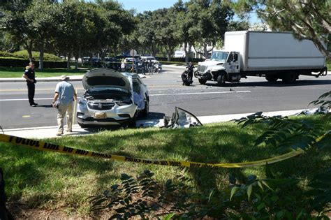 irvine truck accident today