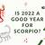 is 2022 good for scorpio